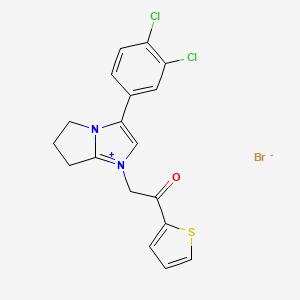 molecular formula C18H15BrCl2N2OS B12634071 C18H15BrCl2N2OS 