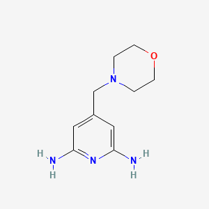 molecular formula C10H16N4O B12634082 4-(Morpholin-4-ylmethyl)pyridine-2,6-diamine 