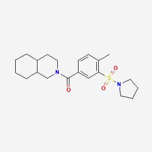 Methanone, [4-methyl-3-(1-pyrrolidinylsulfonyl)phenyl](octahydro-2(1H)-isoquinolinyl)-