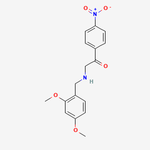 molecular formula C17H18N2O5 B12634117 2-{[(2,4-Dimethoxyphenyl)methyl]amino}-1-(4-nitrophenyl)ethan-1-one CAS No. 920804-21-3