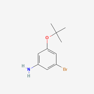 3-Bromo-5-[(2-methylpropan-2-yl)oxy]aniline