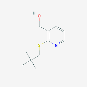 molecular formula C11H17NOS B12634154 {2-[(2,2-Dimethylpropyl)sulfanyl]pyridin-3-yl}methanol CAS No. 919291-35-3