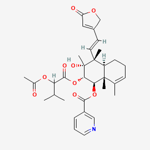 molecular formula C33H41NO9 B1263416 Scutebarbatine L(rel) 