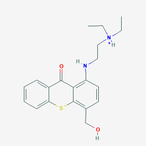 molecular formula C20H25N2O2S+ B1263417 Hycanthone(1+) 