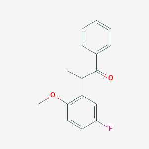 2-(5-Fluoro-2-methoxyphenyl)-1-phenylpropan-1-one