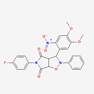 3-(4,5-dimethoxy-2-nitrophenyl)-5-(4-fluorophenyl)-2-phenyldihydro-2H-pyrrolo[3,4-d][1,2]oxazole-4,6(3H,5H)-dione