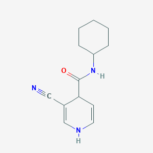 molecular formula C13H17N3O B12634219 3-Cyano-N-cyclohexyl-1,4-dihydropyridine-4-carboxamide CAS No. 918948-99-9