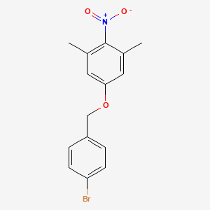 5-[(4-Bromophenyl)methoxy]-1,3-dimethyl-2-nitrobenzene