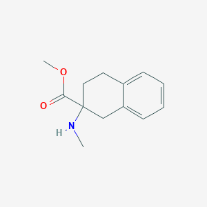 molecular formula C13H17NO2 B12634237 Methyl 2-(methylamino)-1,2,3,4-tetrahydronaphthalene-2-carboxylate 