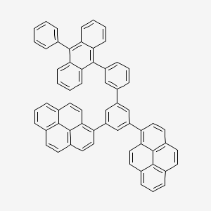 molecular formula C64H38 B12634266 1,1'-[3'-(10-Phenylanthracen-9-yl)[1,1'-biphenyl]-3,5-diyl]dipyrene CAS No. 919791-84-7