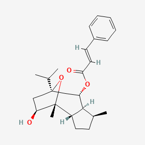 Cinnamic acid (3abeta,8aalpha)-decahydro-1beta,4-dimethyl-5beta-hydroxy-7-(1-methylethyl)-4beta,7beta-epoxyazulene-8alpha-yl ester