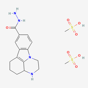 2,3,3a,4,5,6-hexahydro-1H-pyrazino[3,2,1-jk]carbazole-8-carbohydrazide dimethanesulfonate