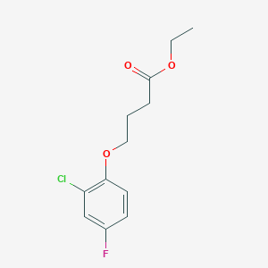 molecular formula C12H14ClFO3 B12634298 Ethyl 4-(2-chloro-4-fluoro-phenoxy)butanoate 