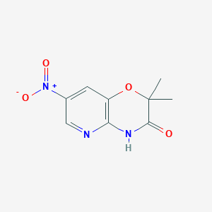 molecular formula C9H9N3O4 B12634303 2,2-Dimethyl-7-nitro-2H-pyrido[3,2-B][1,4]oxazin-3(4H)-one CAS No. 1002726-60-4