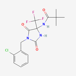 molecular formula C16H17ClF3N3O3 B12634304 C16H17ClF3N3O3 