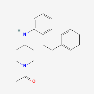 molecular formula C21H26N2O B12634310 1-{4-[2-(2-Phenylethyl)anilino]piperidin-1-yl}ethan-1-one CAS No. 919119-18-9