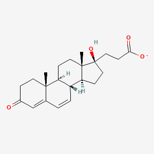molecular formula C22H29O4- B1263433 Canrenoate 