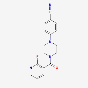 4-[4-(2-Fluoropyridine-3-carbonyl)piperazin-1-yl]benzonitrile