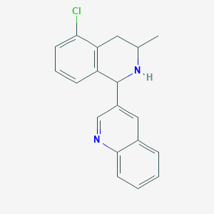 3-(5-Chloro-3-methyl-1,2,3,4-tetrahydroisoquinolin-1-yl)quinoline