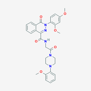 3-(2,4-dimethoxyphenyl)-N-[2-[4-(2-methoxyphenyl)-1-piperazinyl]-2-oxoethyl]-4-oxo-1-phthalazinecarboxamide