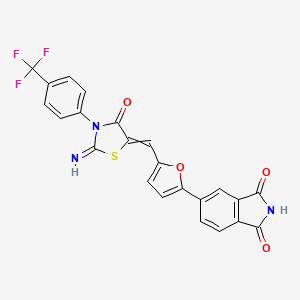 1H-Isoindole-1,3(2H)-dione, 5-[5-[[2-iMino-4-oxo-3-[4-(trifluoroMethyl)phenyl]-5-thiazolidinylidene]Methyl]-2-furanyl]-