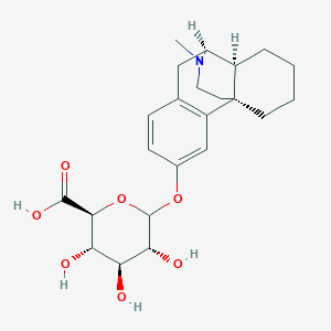 molecular formula C23H31NO7 B1263439 dextrorphan O-glucuronide 