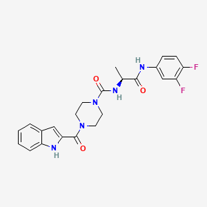 molecular formula C23H23F2N5O3 B12634395 C23H23F2N5O3 