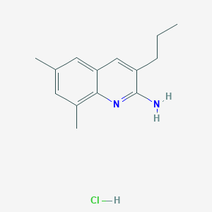 2-Amino-6,8-dimethyl-3-propylquinoline hydrochloride