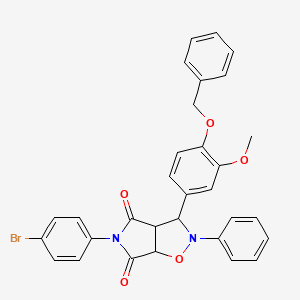 3-[4-(benzyloxy)-3-methoxyphenyl]-5-(4-bromophenyl)-2-phenyldihydro-2H-pyrrolo[3,4-d][1,2]oxazole-4,6(3H,5H)-dione