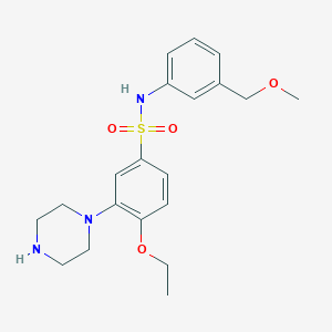 Benzenesulfonamide, 4-ethoxy-N-[3-(methoxymethyl)phenyl]-3-(1-piperazinyl)-