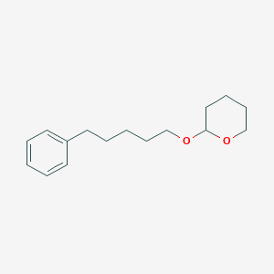 molecular formula C16H24O2 B12634454 2H-Pyran, tetrahydro-2-[(5-phenylpentyl)oxy]- CAS No. 919092-20-9