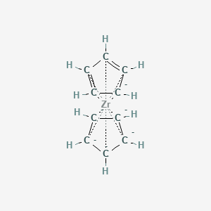 molecular formula C10H10Zr-6 B1263446 双(η(5)-环戊二烯基)锆 