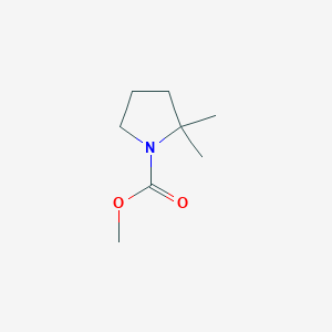 molecular formula C8H15NO2 B12634464 Methyl 2,2-dimethylpyrrolidine-1-carboxylate CAS No. 919286-32-1