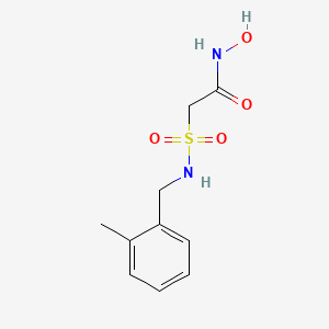 molecular formula C10H14N2O4S B12634466 N-Hydroxy-2-{[(2-methylphenyl)methyl]sulfamoyl}acetamide CAS No. 919997-37-8