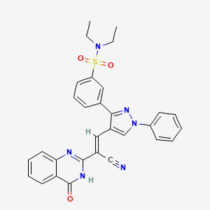 molecular formula C30H26N6O3S B12634467 C30H26N6O3S 