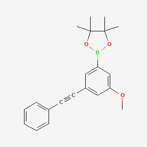 2-(3-Methoxy-5-(phenylethynyl)phenyl)-4,4,5,5-tetramethyl-1,3,2-dioxaborolane