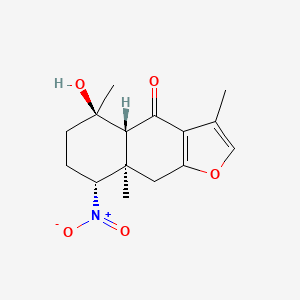 molecular formula C15H19NO5 B1263449 Chlorantene B 