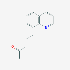 5-(Quinolin-8-yl)pentan-2-one