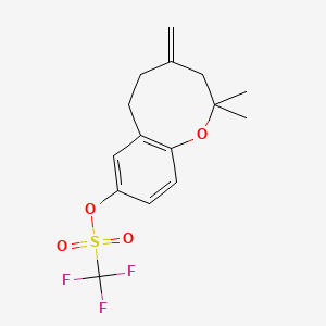 Methanesulfonic acid, 1,1,1-trifluoro-, 3,4,5,6-tetrahydro-2,2-diMethyl-4-Methylene-2H-1-benzoxocin-8-yl ester