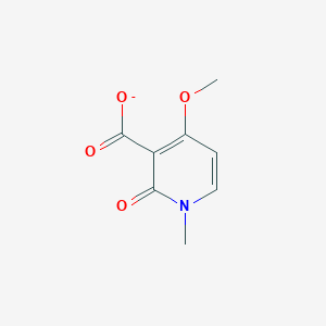 molecular formula C8H8NO4- B1263453 4-甲氧基-1-甲基-2-氧代-1,2-二氢吡啶-3-羧酸酯 