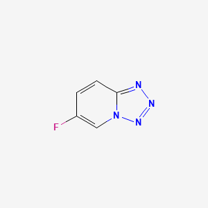 molecular formula C5H3FN4 B12634550 6-Fluorotetrazolo[1,5-a]pyridine CAS No. 918941-02-3