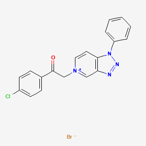 molecular formula C19H14BrClN4O B12634551 C19H14BrClN4O 