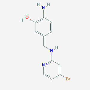 2-Amino-5-{[(4-bromopyridin-2-yl)amino]methyl}phenol