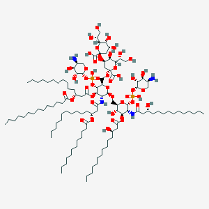 molecular formula C120H220N4O45P2 B1263456 4'-β-L-Ara4N-α-Kdo-(2->4)-α-Kdo-(2->6)-[P4'-β-L-ara4N]-脂质 A 