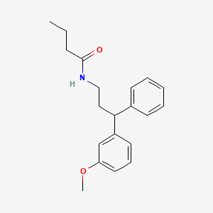 N-[3-(3-Methoxyphenyl)-3-phenylpropyl]butanamide