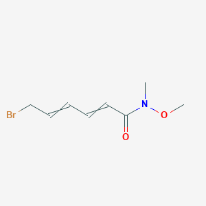 molecular formula C8H12BrNO2 B12634569 6-bromo-N-methoxy-N-methylhexa-2,4-dienamide CAS No. 920504-63-8