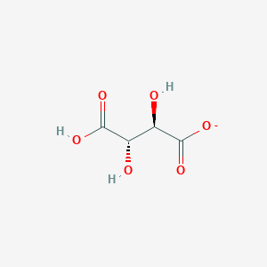 molecular formula C4H5O6- B1263458 (2R,3S)-3-羧基-2,3-二羟基丙酸 