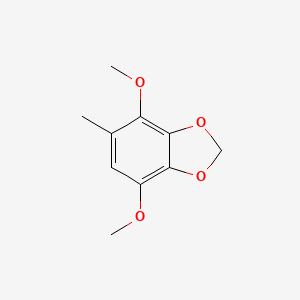 molecular formula C10H12O4 B1263459 4,7-二甲氧基-5-甲基-1,3-苯并二氧杂环己烷 CAS No. 165816-66-0