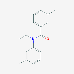 molecular formula C17H19NO B12634593 Benzamide, N-ethyl-N-(3-methylphenyl)-3-methyl- 