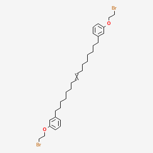 molecular formula C32H46Br2O2 B12634610 1,1'-(Hexadec-8-ene-1,16-diyl)bis[3-(2-bromoethoxy)benzene] CAS No. 920751-49-1